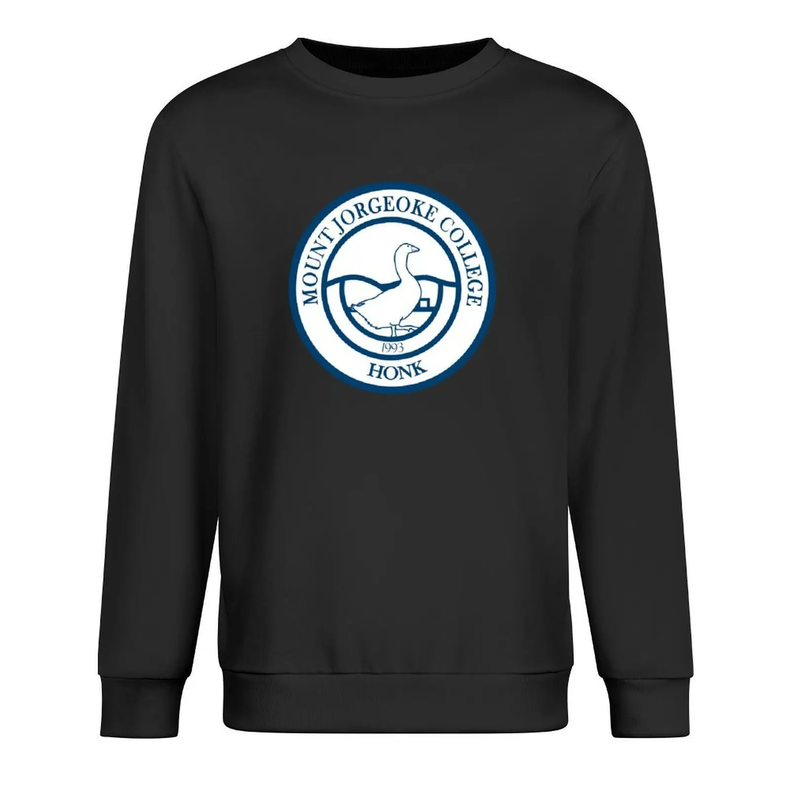 

mount jorgeoke college logo Pullover men's sweat-shirt men's clothing men wear fashion men hoody