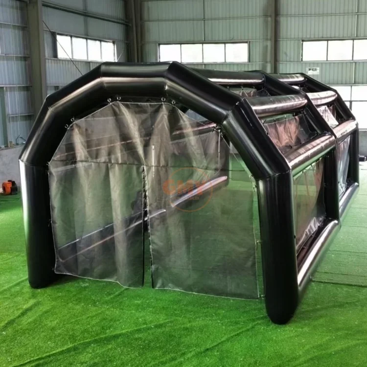 Black Air-sealed Sport Games Batting Pitch Field Giant Inflatable Baseball Cage for Training