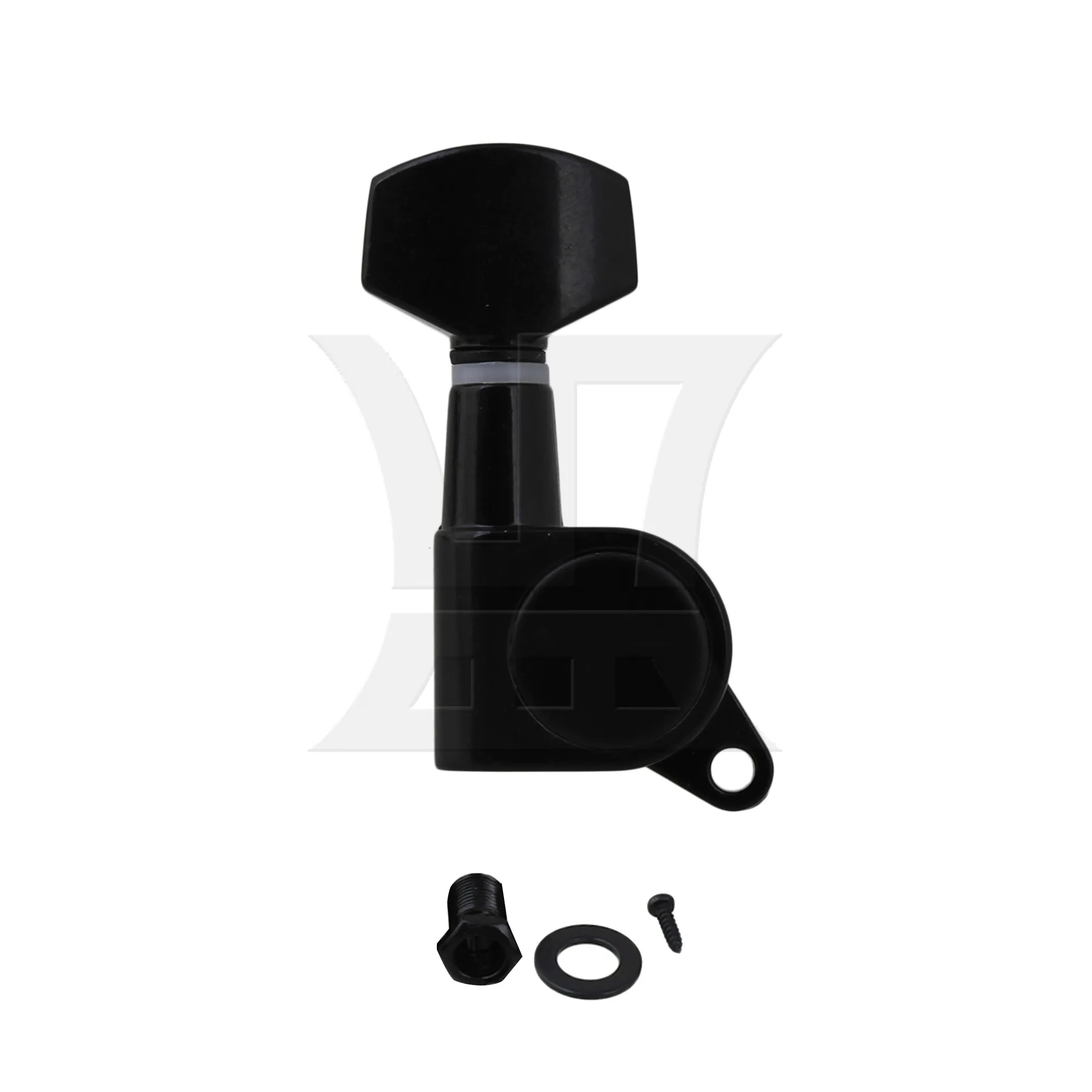 

Yibuy 1pc Small Square Guitar String Tuner Peg Right Black for Electric Guitar