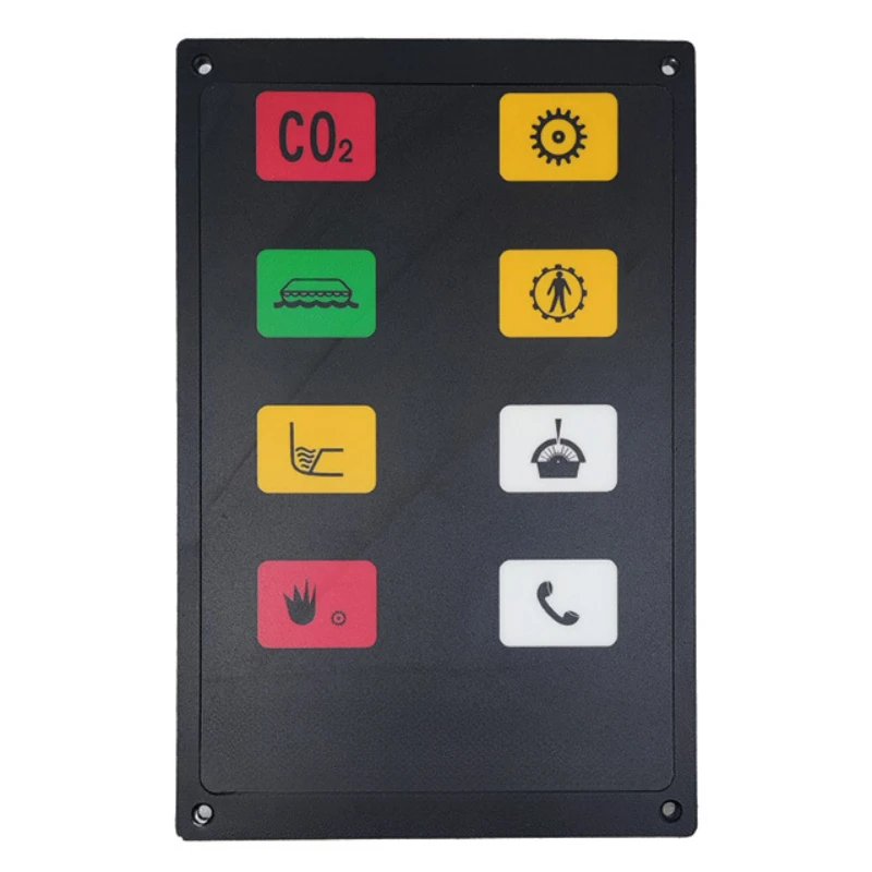 Marine cabin combined audible and visual alarm board embedded alarm indicator SFB-8Q