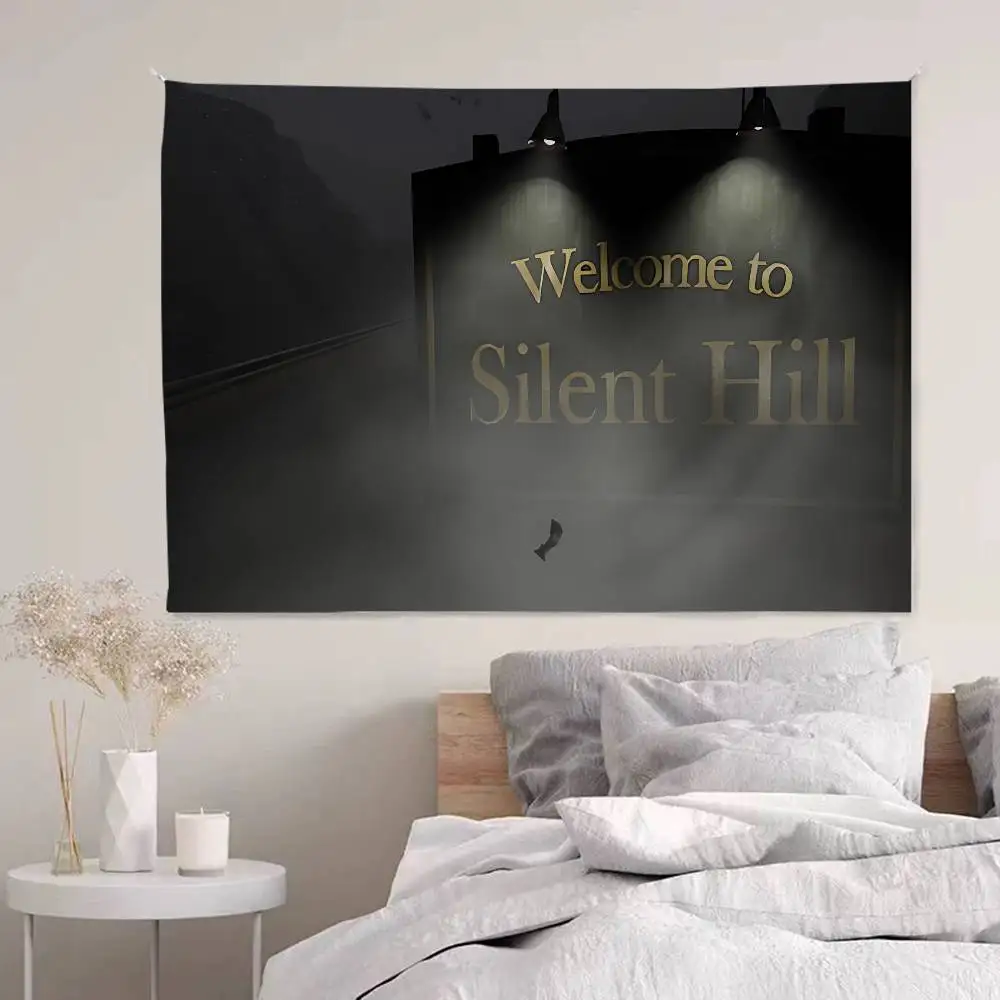 S-SilentS Hill Game Hanging Bohemian Tapestry Hanging Tarot Hippie Wall Rugs Dorm Japanese Tapestry