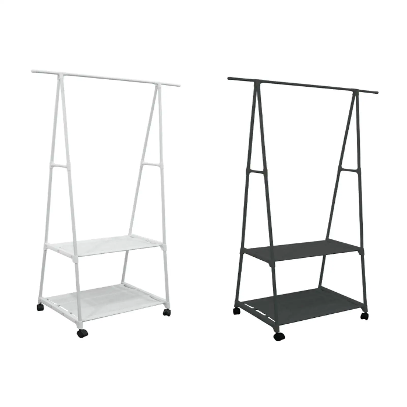 Clothing Rack Bedroom Clothes Rack on Wheels Organizer Storage Wardrobe Sturdy Heavy Duty Hallway Clothes Hanger Stand Metal