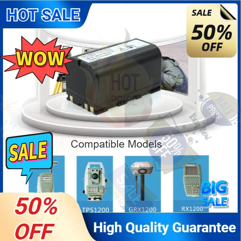 SWZY GEB222 Battery 7.4V 6000mAh for SWISS TS02 TS06 TS09/12/16 ATX1200 TPS1200 GPS1200 GRX1200 Total Stations Surveying Instrum