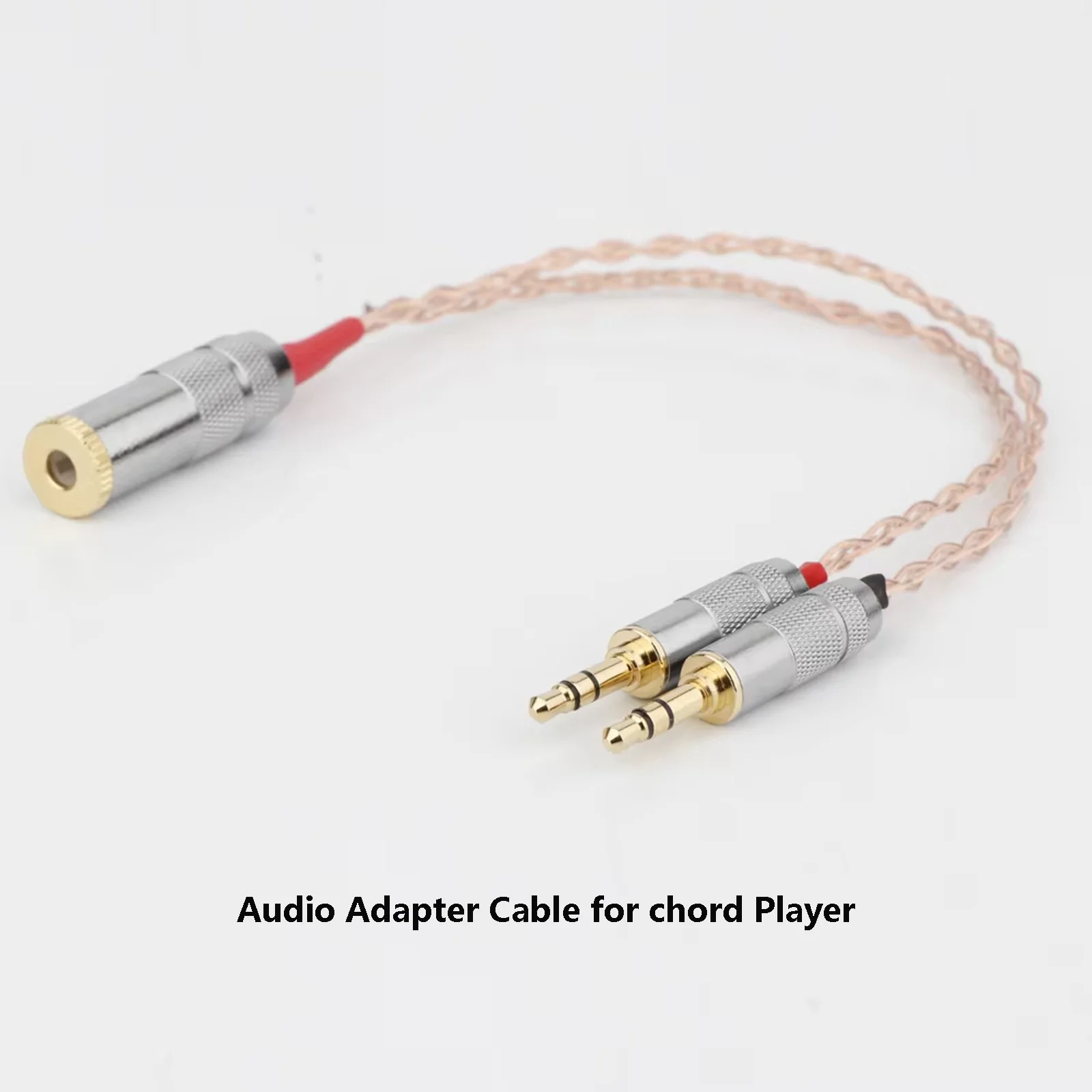 

Haldane HiFi UPOCC Single Crystal Copper Adapter Cable 2x3.5mm Male to 4.4mm Balanced Female 8-Core for Chord Mojo Player