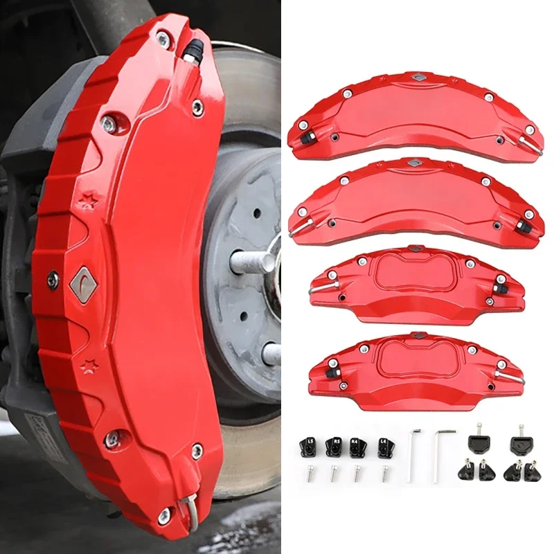 4Pcs/set 18-20 Inch Brake Caliper Cover Special Aluminum Alloy Wheel Hub Caliper Cover For Tesla Model 3/Y 2021-2023