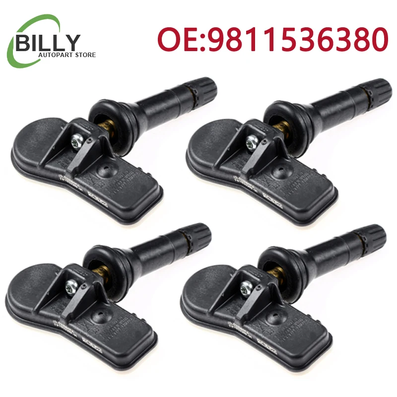 9811536380 433MHZ Czujnik Ciśnienia w Oponach TPMS do Peugeot 207 301 308 3008 408 508 5008 oraz Citroen C4 C5 DS4 DS5 980200368
