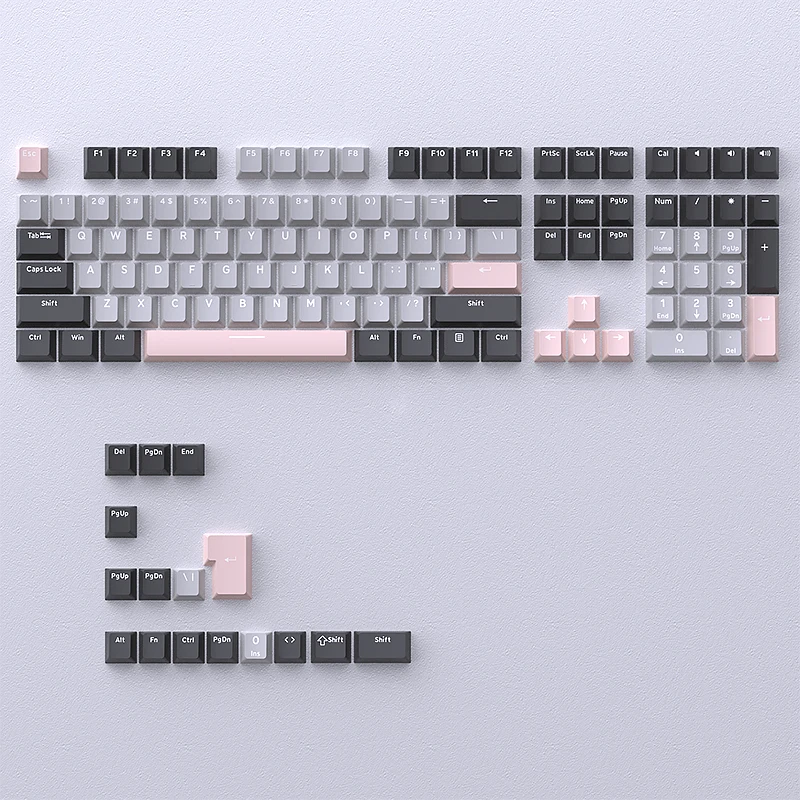 2027 New GMK67 GMK87 126 Keys PBT Cherry Keycaps GMK Keycap Double Shot Mechanical Game Keyboard Wireless for MX Switch Keycap
