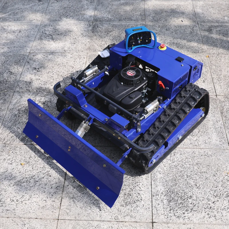 Factory Direct Selling Remote-controlled Lawn Mower with Width of 550mm and Snow Shovel Suitable for Estate Lawns