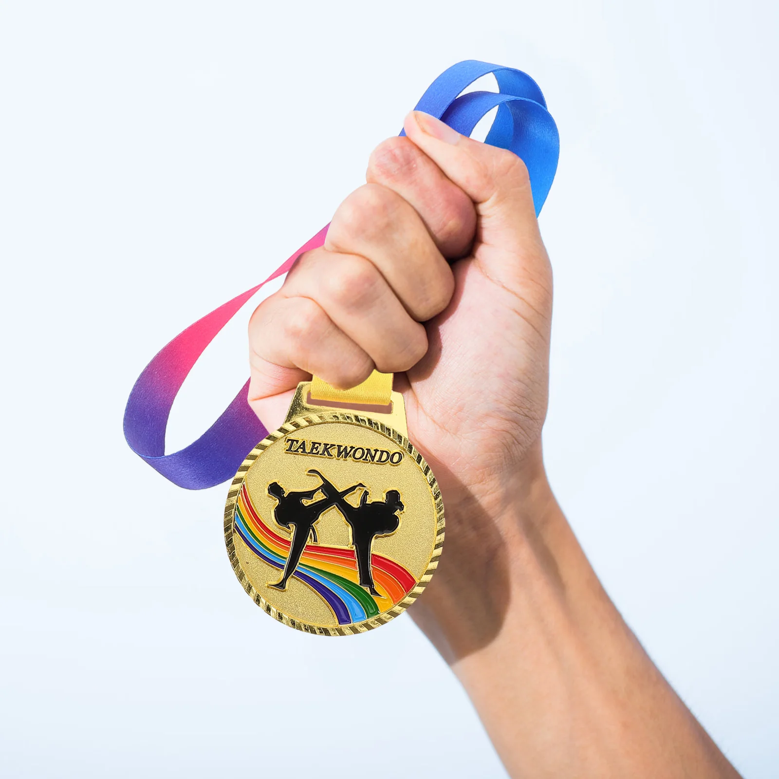 

Gold Zinc Alloy Award Competition Trophy Sports Event Prize Winner Taekwondo Medal Cycling Recognition Medal Taekwondo