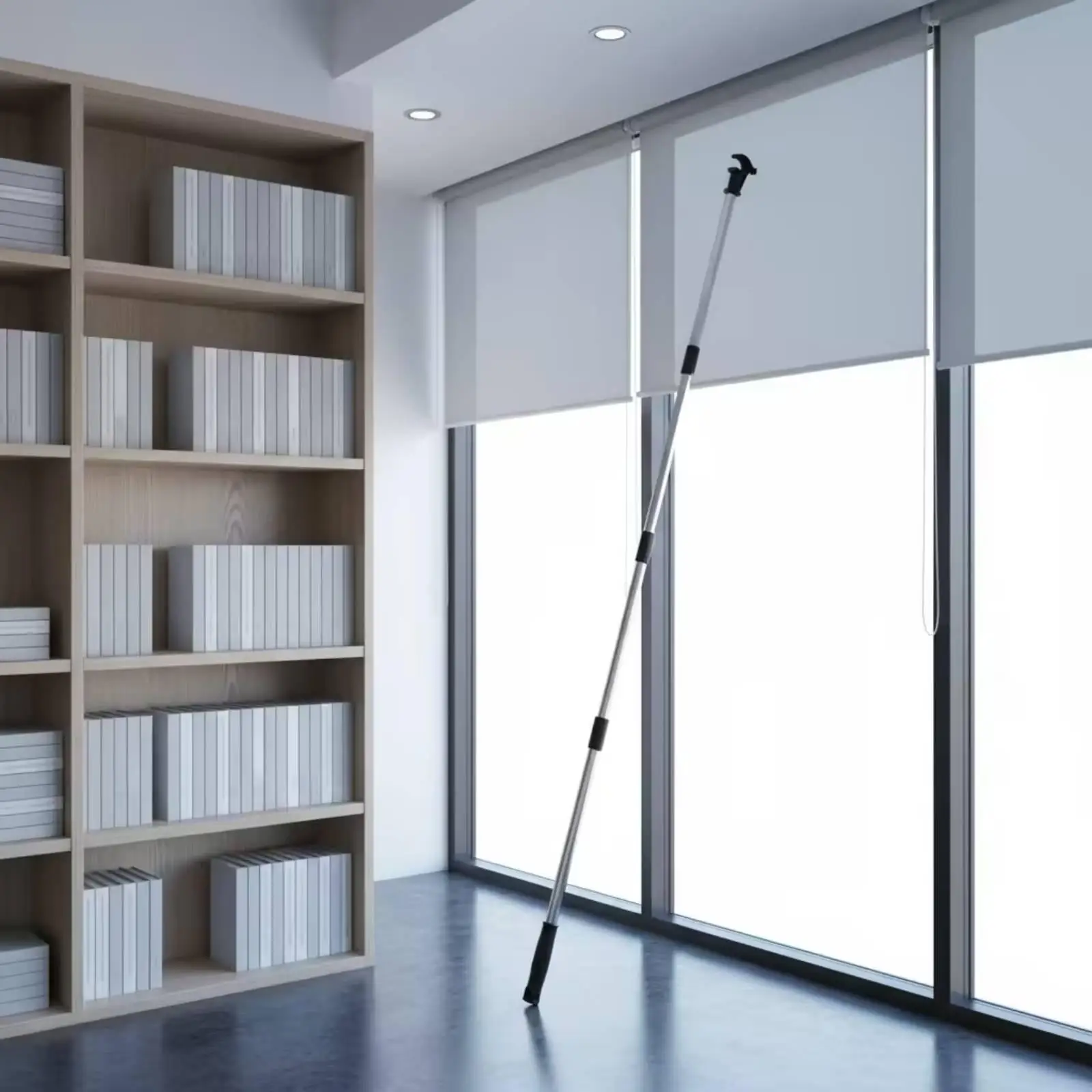 Telescopic Skylight Pole with Hook Extendable Skylight Pole with Hook Long-Reach Window Opening Rod for Loft