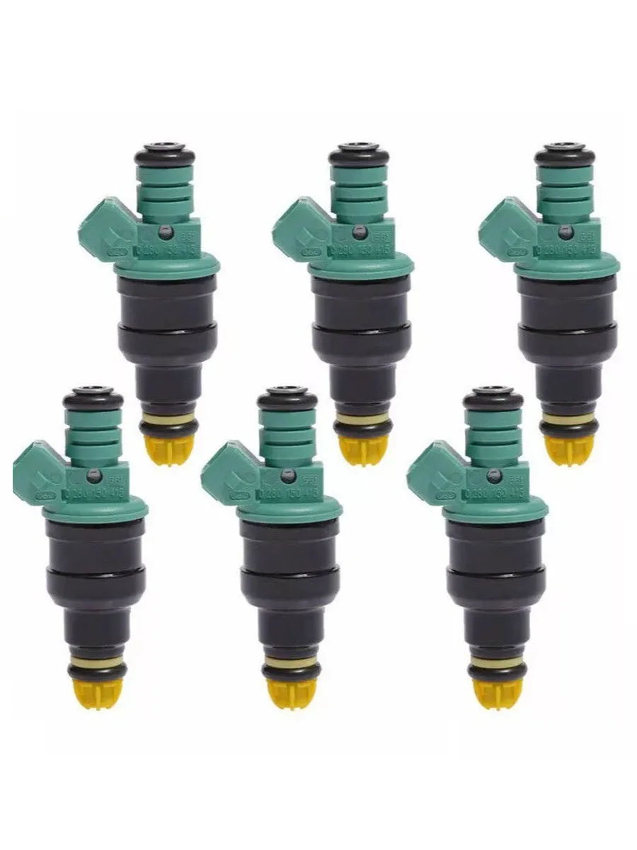 

2/6PCS Fuel Injectors 0280150415 For BMW E36 325i M50 M52 M50B25 M52B25 2.5L 13641730060 FJ292 852-12119 550-2026 4G1036 FJ10186