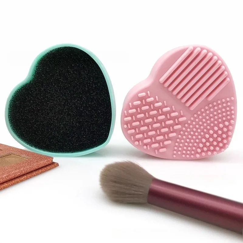 Multifuncional escova de silicone limpador cosméticos suave maquiagem escova limpeza esponja de silicone ferramenta reutilizável purificador padaccessories