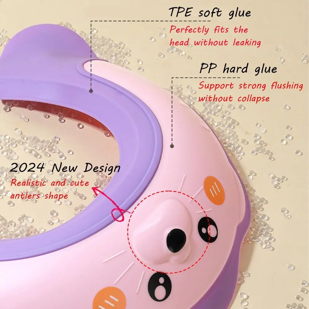 Adjustable Sea Lion Baby Shower Cap - Shampoo Shield - Image 3