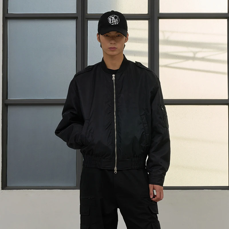 

Мужская нейлоновая куртка свободного кроя в городском стиле, ветрозащитная, с длинными рукавами, на молнии, цветная верхняя одежда