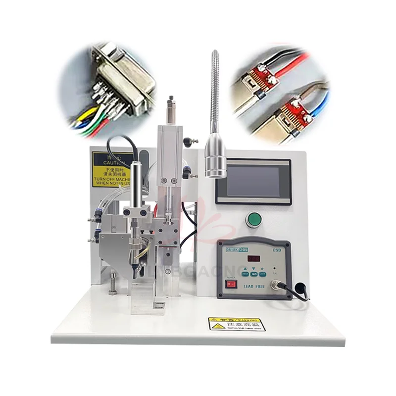 Semi Automatic Pneumatic Soldering Machine Foot Operated Wire Soldering Machine Metal Handle Single and Dual Channel Soldering