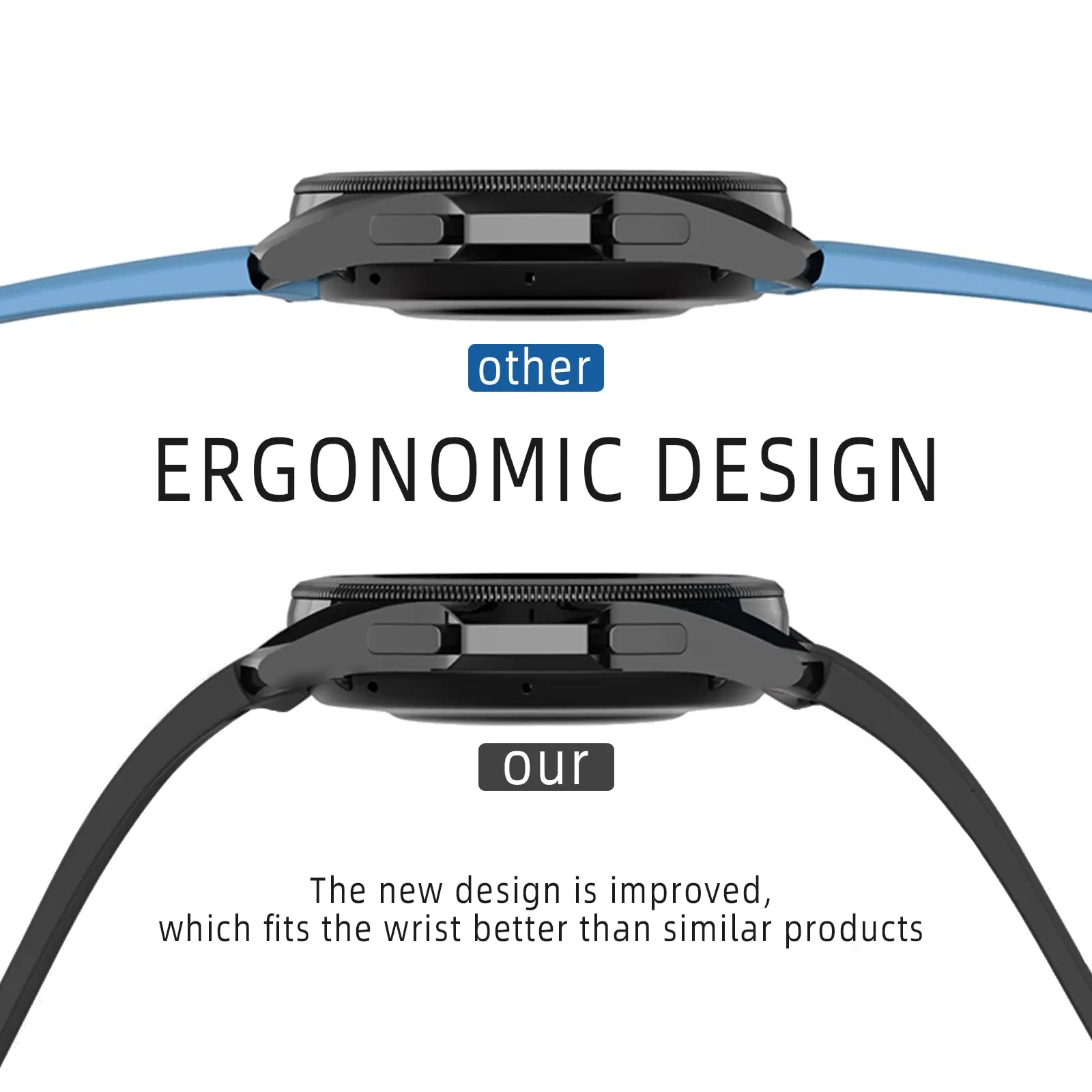 สายซิลิโคนของแท้สำหรับ Samsung Galaxy WATCH 6 5 4สายคลาสสิก47มม. 43มม. 44มม. 40มม. หัวเข็มขัดแม่เหล็ก Galaxy Watch 5 Pro 45มม.