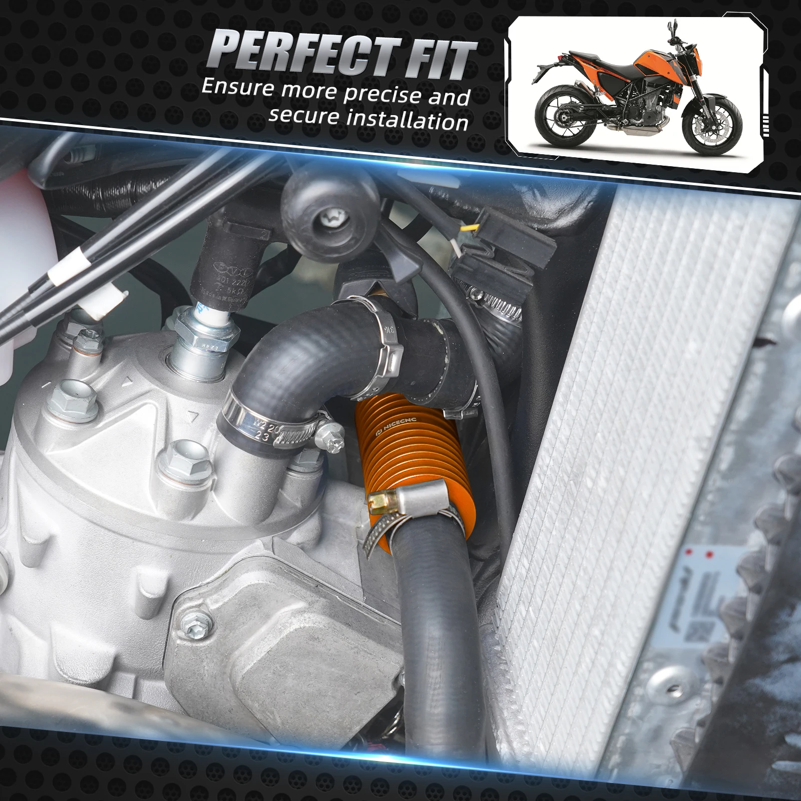 

2024 For KTM EXC 300 XC-W 250 SX 250 XC 300 Motorcycle Radiator In Line Water Cooler For Husqvarna TE 300 TX GasGas EC 300 250