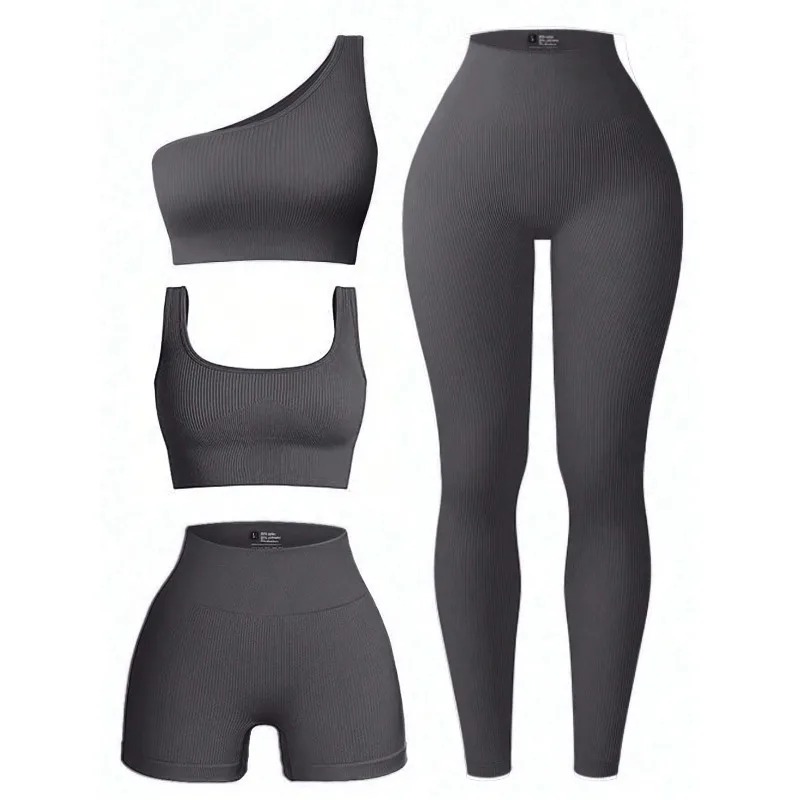 

Women's Yoga sets Women's Casual Design Solid Color Slim Fit Sports Suit Workout Women Setwomen Workout Set