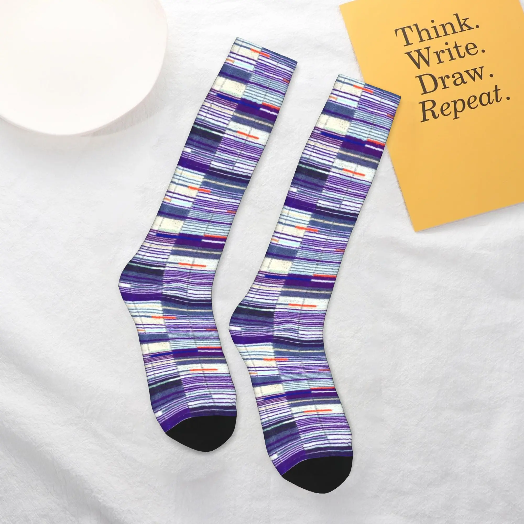 

Всесезонные чулки для экипажа Elizabeth Line, подземные носки с моклеткой, модные длинные носки, аксессуары для мужчин и женщин