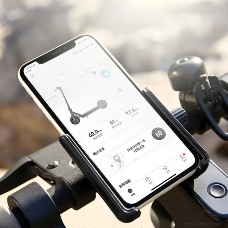 Xiaomi Ninebot braket dudukan ponsel, dudukan telepon genggam skuter elektrik sepeda motor, anti selip untuk pencegahan jatuh