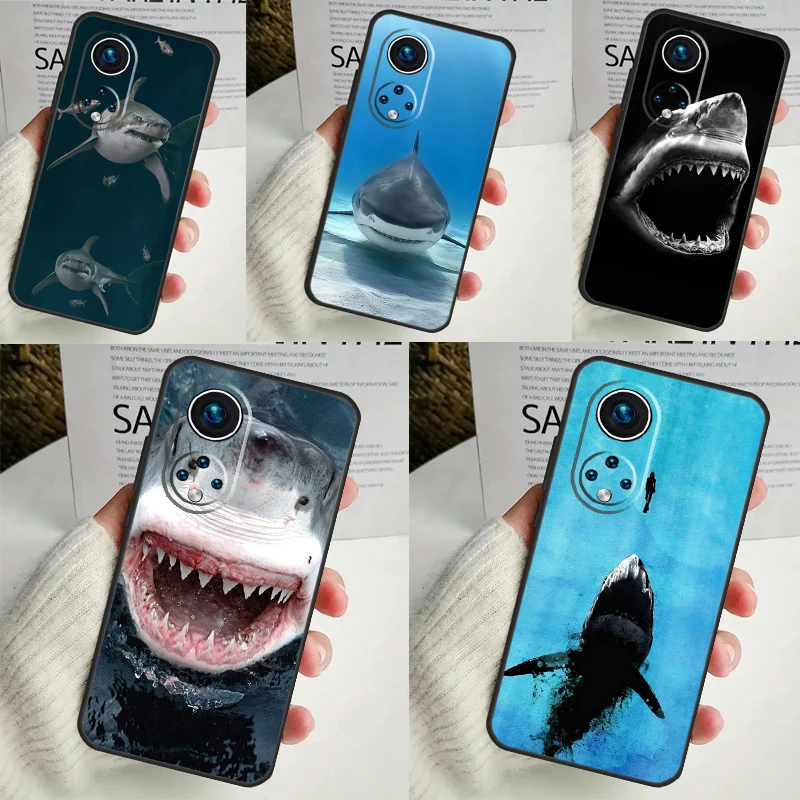 Shark Ocean Fish Cover For Honor Magic 6 5 Lite Pro 50 70 90 Honor X8b X9b X6 X7 X8 X9 X6a X7a X9a X8a Case