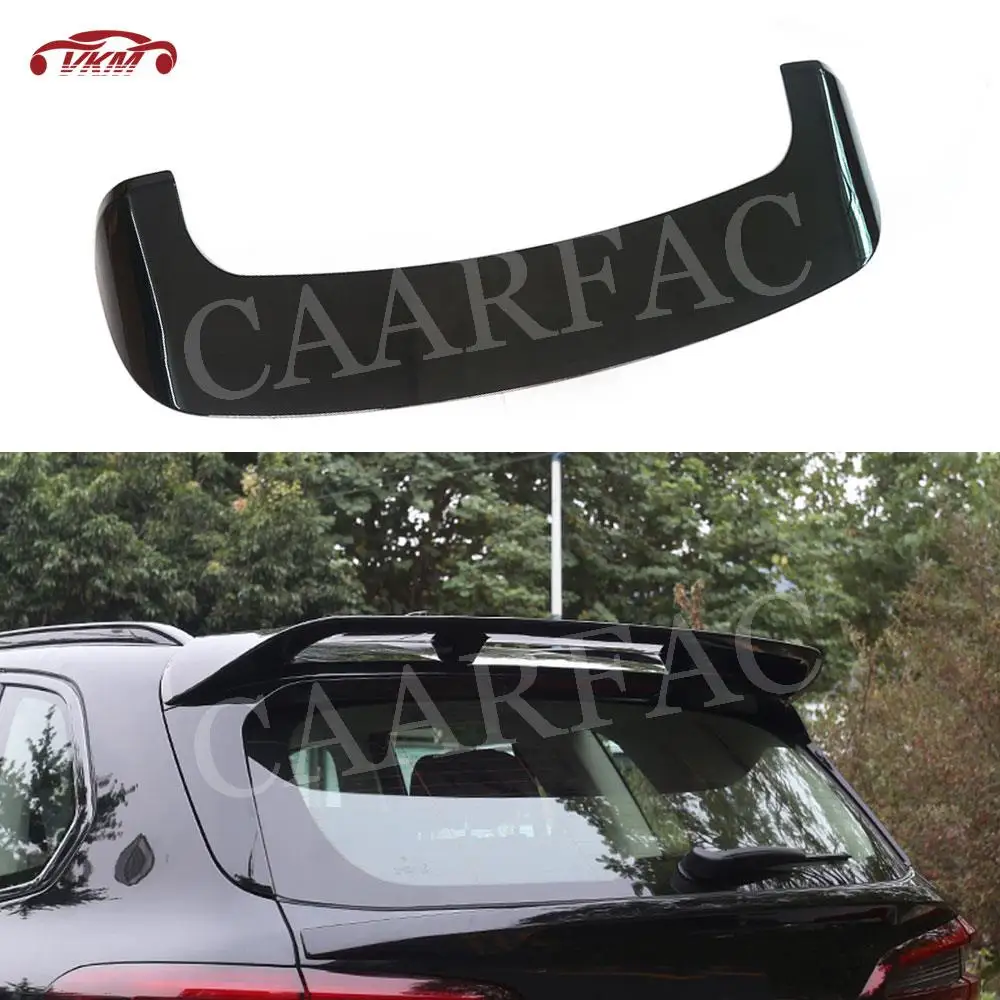 

ABS Carbon Look Car Rear Roof Spoiler Gloss Black Top Wings Accessorise For BMW X5 G05 2019 UP