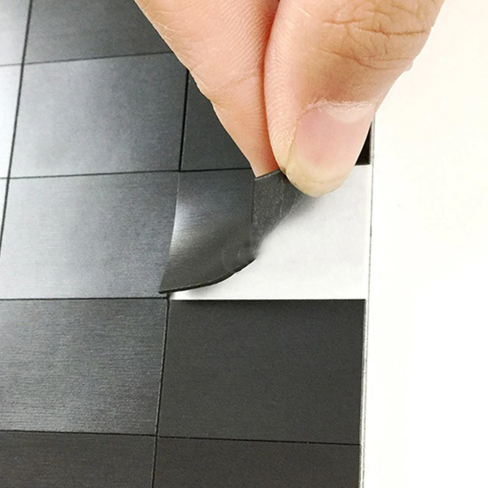 

250Pcs Double Sided Adhesive Magnetic Sheets Diy Soft Magnetic Photo Files Flexible Paper For Refrigerator Art Prints