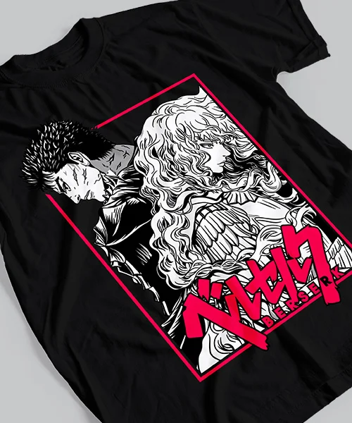 Anime T Shirt Japanese unisex Berserk Guts y Griffith