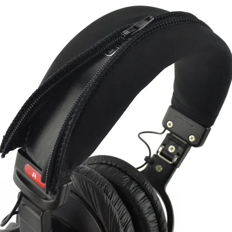 Reißverschluss-Kopfhörer-Schutzhülle, Polster-Kopfband für Audio Technica ATH MSR7 M50X M40X M30 M20X – Detail 2