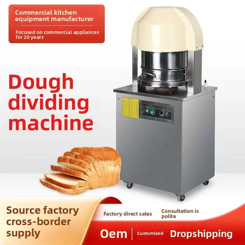 

36-Piece Electric Stainless Steel Dough Divider And Cutter Commercial Fully Automatic Pizza Dough Divider with 1g Precision