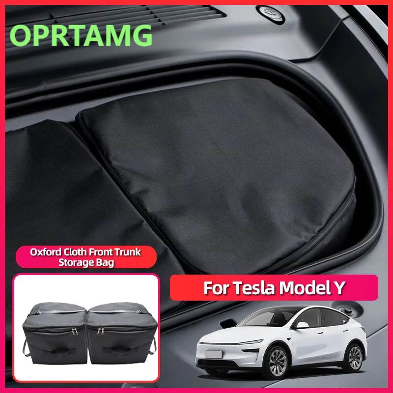 

Emblems For Tesla Model Y Oxford Front Trunk Bag Wear Resistant Waterproof Insulated Storage Bag Car Accessories Modification