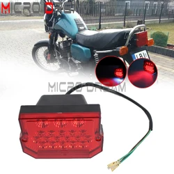 E15 Motorcycle 22pcs LED Brake License Plate Light Tail Light For MZ ETZ 150 250 251 301 Simson SR50 S51 SUZUKI TS125 150 250