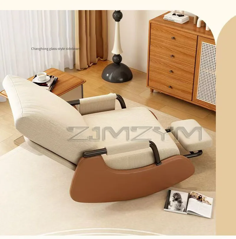 كرسي قابل للطي للبالغين أريكة استرخاء مكتب قيلولة كرسي شرفة المنزلية كرسي متأرجح مقعد استراحة الغداء مريح #4