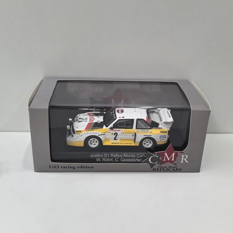 

CMR Alloy 1/43 Scale QUATTRO S1 Rallye-Monte Carlo 1986 Racing Car Model Static Decoration Collectibles Gift Toys
