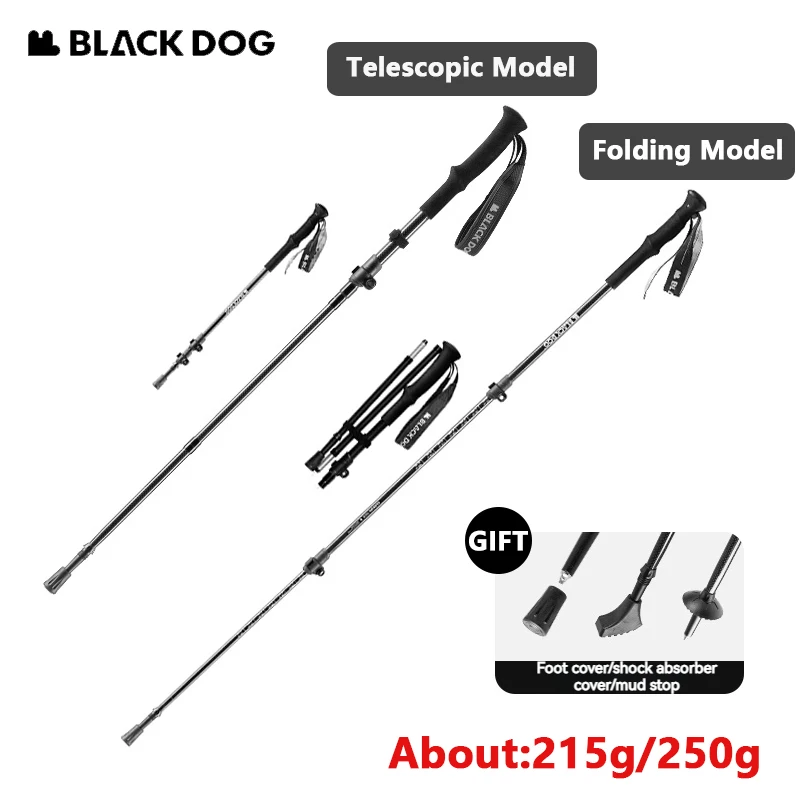 

Naturehike BLACKDOG Adjustable Carbon Fiber Trekking Pole 3 Sections Folding Telescopic Ultralight Walking Climbing Hiking 1PC