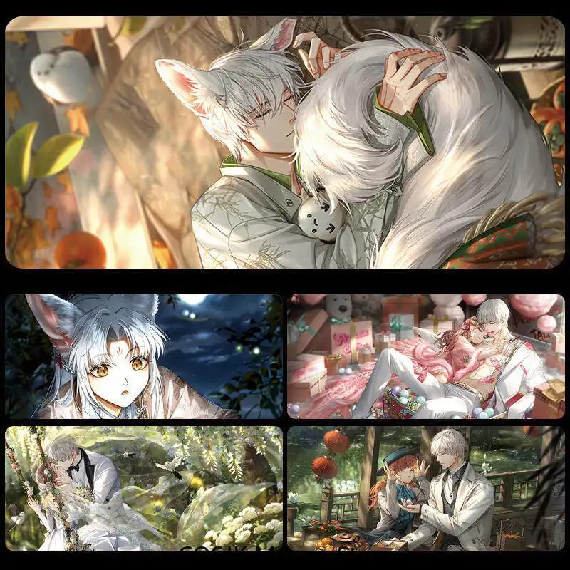 

Anime Light and Night Sariel Gaming Mouse Pad Large Desk Mat for Laptop Office Gamer Keyboard Pad Office PC Laptop Ornament