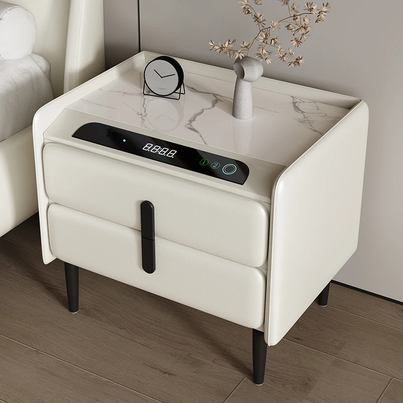 Watch Handle Nightstands White Aesthetic Living Room Nordic Nightstand Drawer Storage Armoires De Chambre Home Furniture