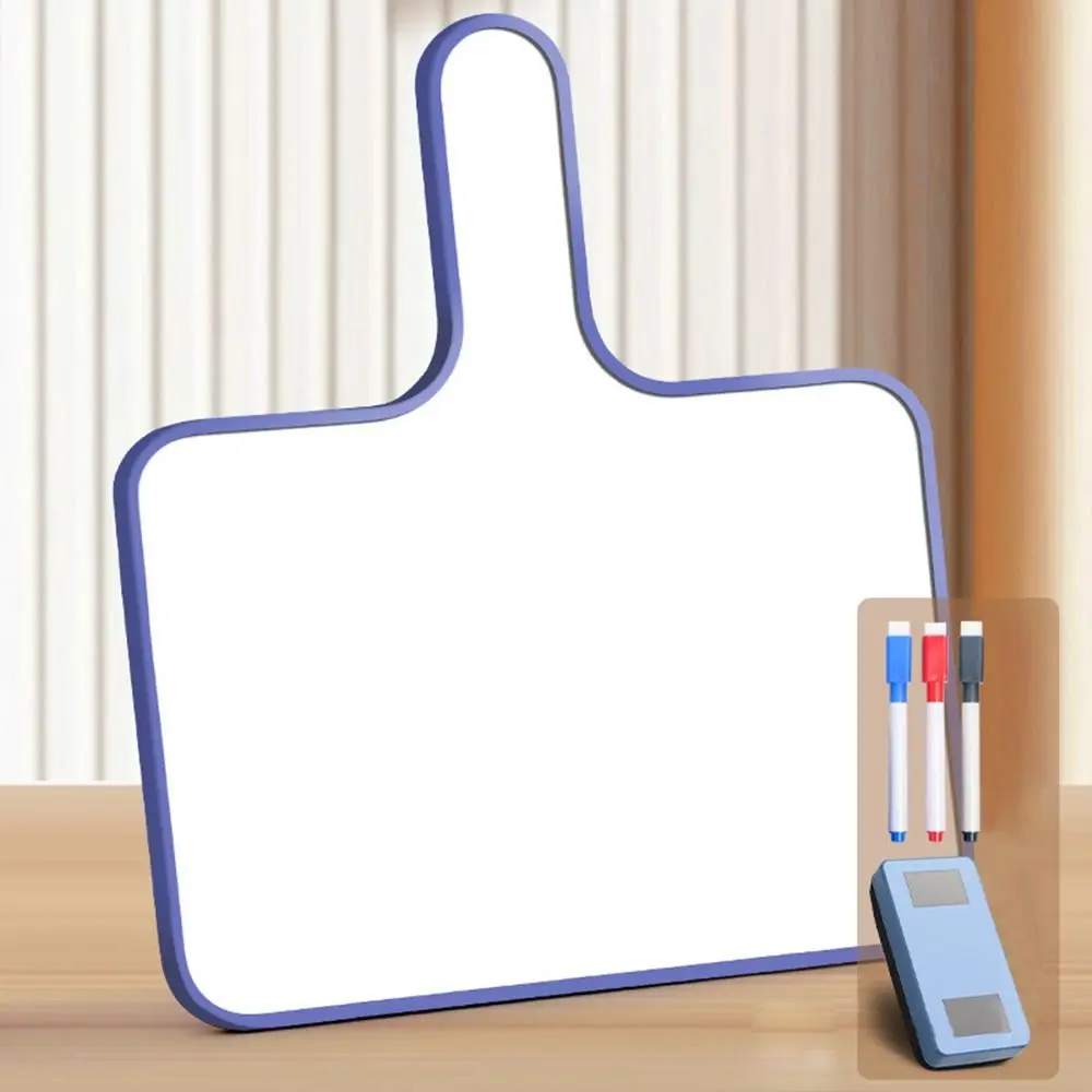 3pcs/set Durable Small Erasable Whiteboard Double Side Mini Handheld White Board Reusable Drawing Writing Pad Student