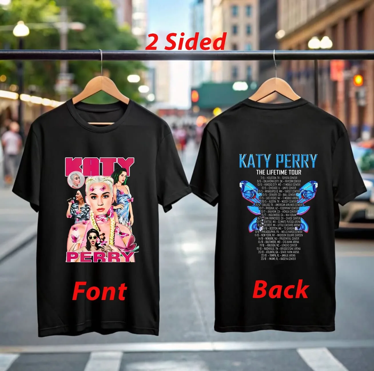 

Katy-Perry The Lifetime Tour 2025 100% Cotton T-Shirt Official Concert Merch Pop Music Gift