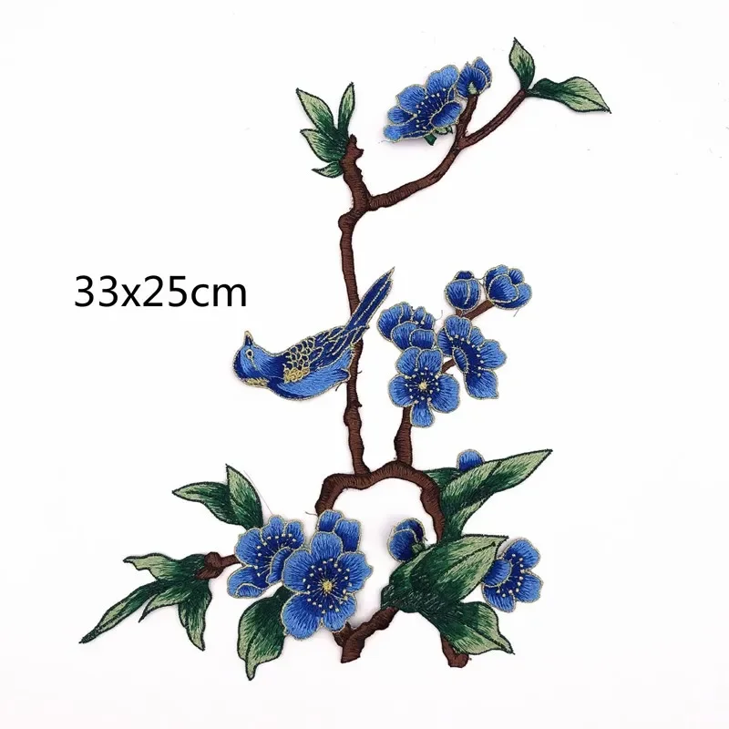 Embroidery Flower Patch for Clothing,Sew-on Applique,DIY Crafts,Hat and Bag Accessories,Badges Appliques for Clothing, 3Pcs view 3