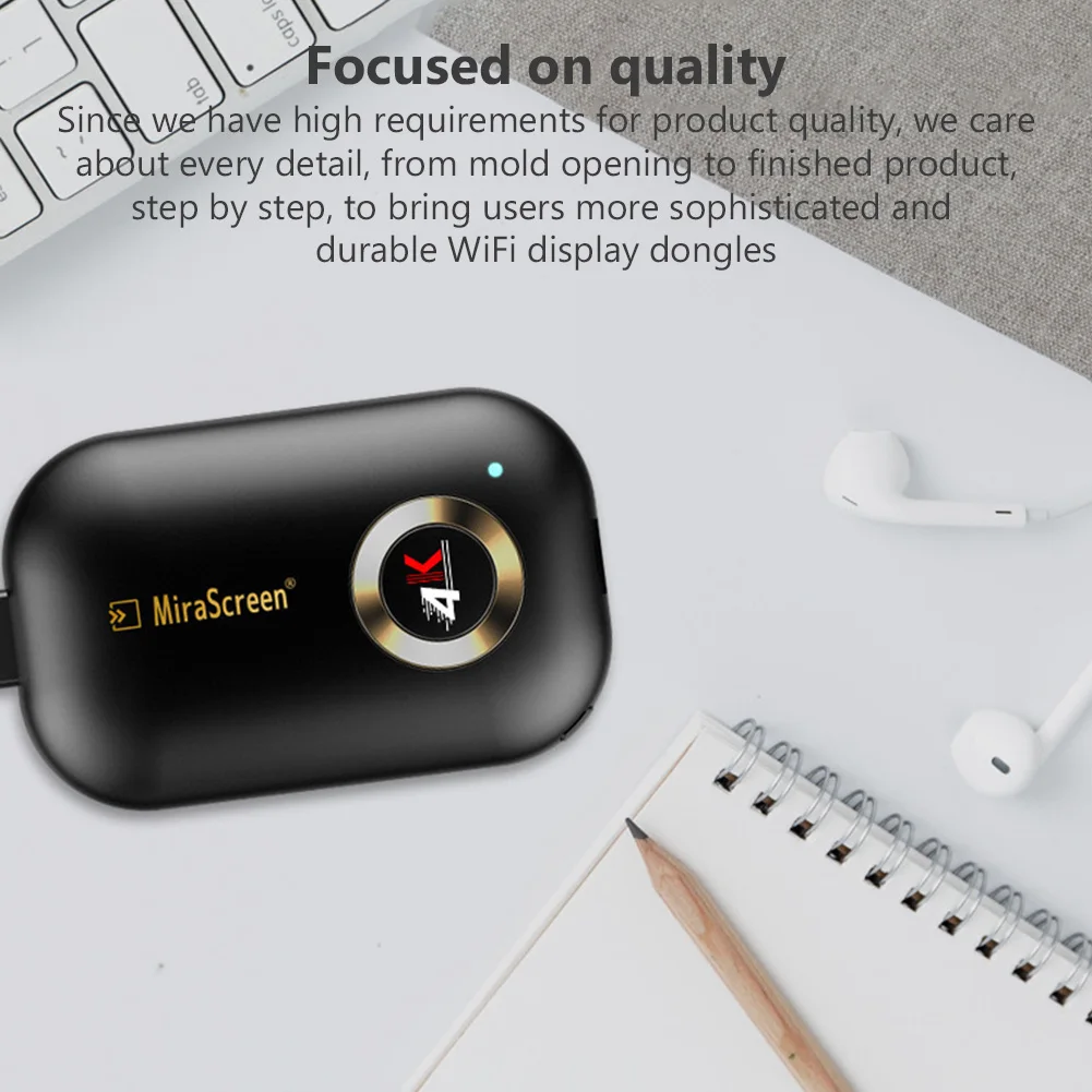 WiFi 2.4G/5G HDMI-Màn Hình Tương Thích Phát 4K Gương Airplay Miracast DLNA Mirascreen Hiển Thị Thu g9 Plus Dành Cho IOS Android