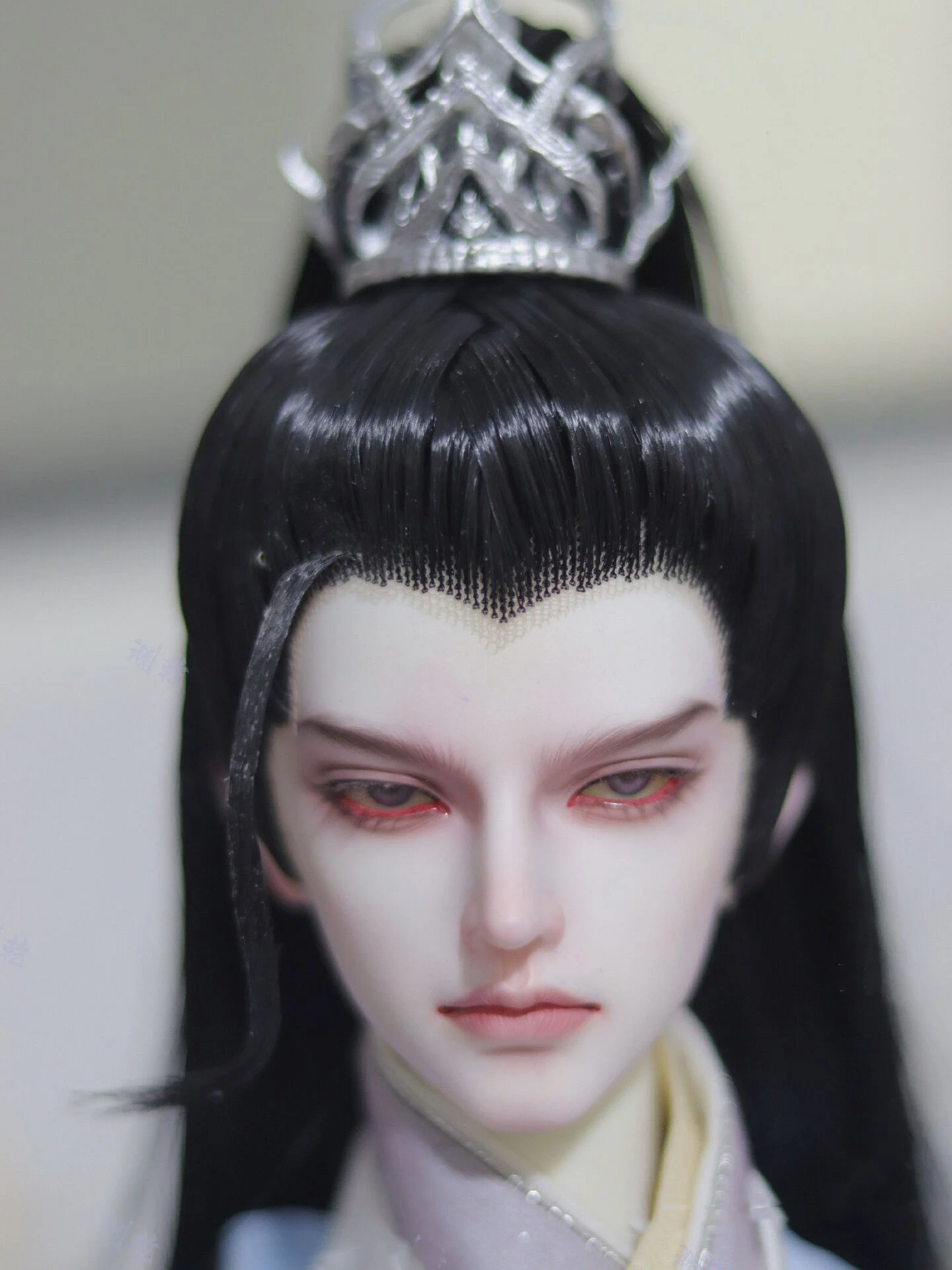 1/3 BJD Wigs Ancient Costume Chinese Hanfu Retro Hairstyle Hair Samurai Wig For SD13 SSDF ID72 Uncle Doll Accessories A1510