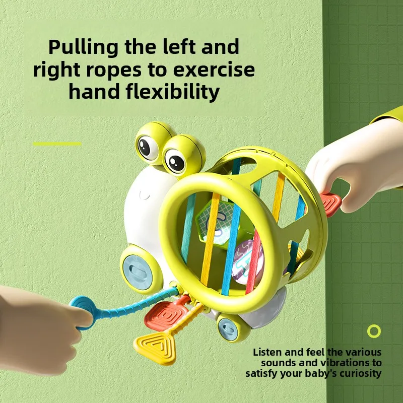 

Baby Snail Sensory Shape Sorter Blocks Pull String Toy Cartoon Storage Cube Bin Snail Car Fine Motor Skill 1 2 3 Years Toddler