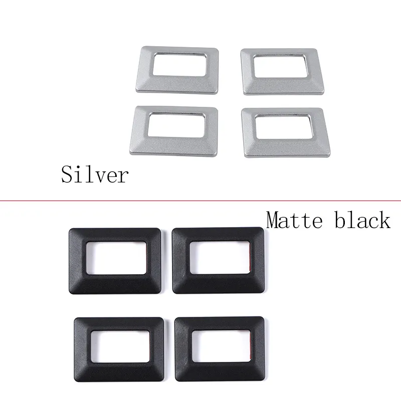 Aluminium Alloy For Land Rover Defender 90 110 2020-2024 Car Door Lock Button Anti Mistake Touch Frame Decorative Accessories