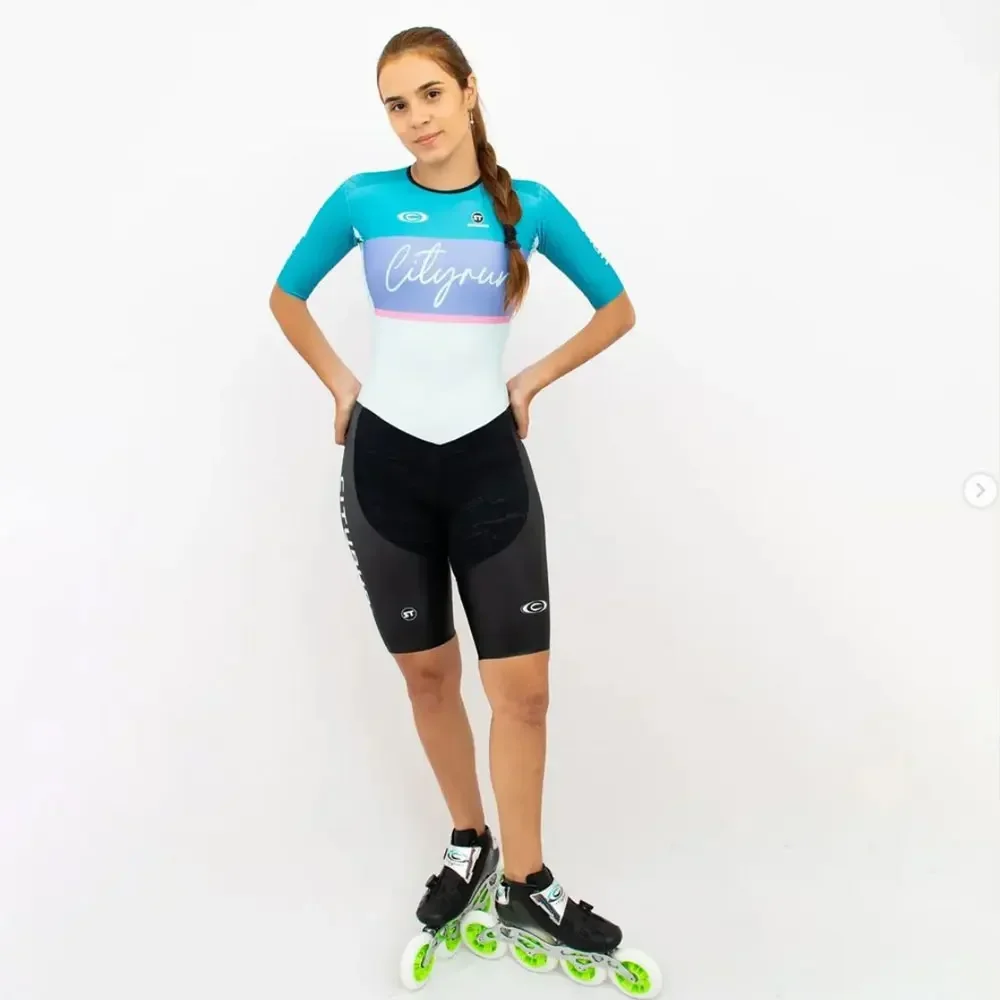 Women Skates Suit Cityrun Oficial Pro Triathlon Speed Inline Roller Skate Monkey Skinsuit Comfortable Fast Skating Speed Skating