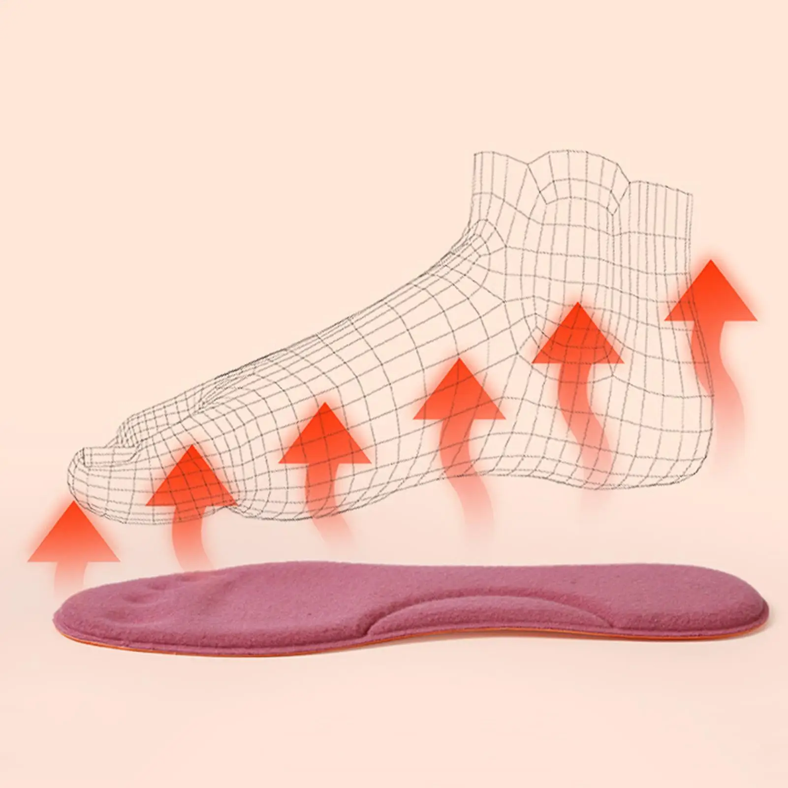 

Non-Slip Shoe Insoles Breathable Shoe Insoles For Winter Soft Shoe Inserts Reusable Insoles For Biking Fishing