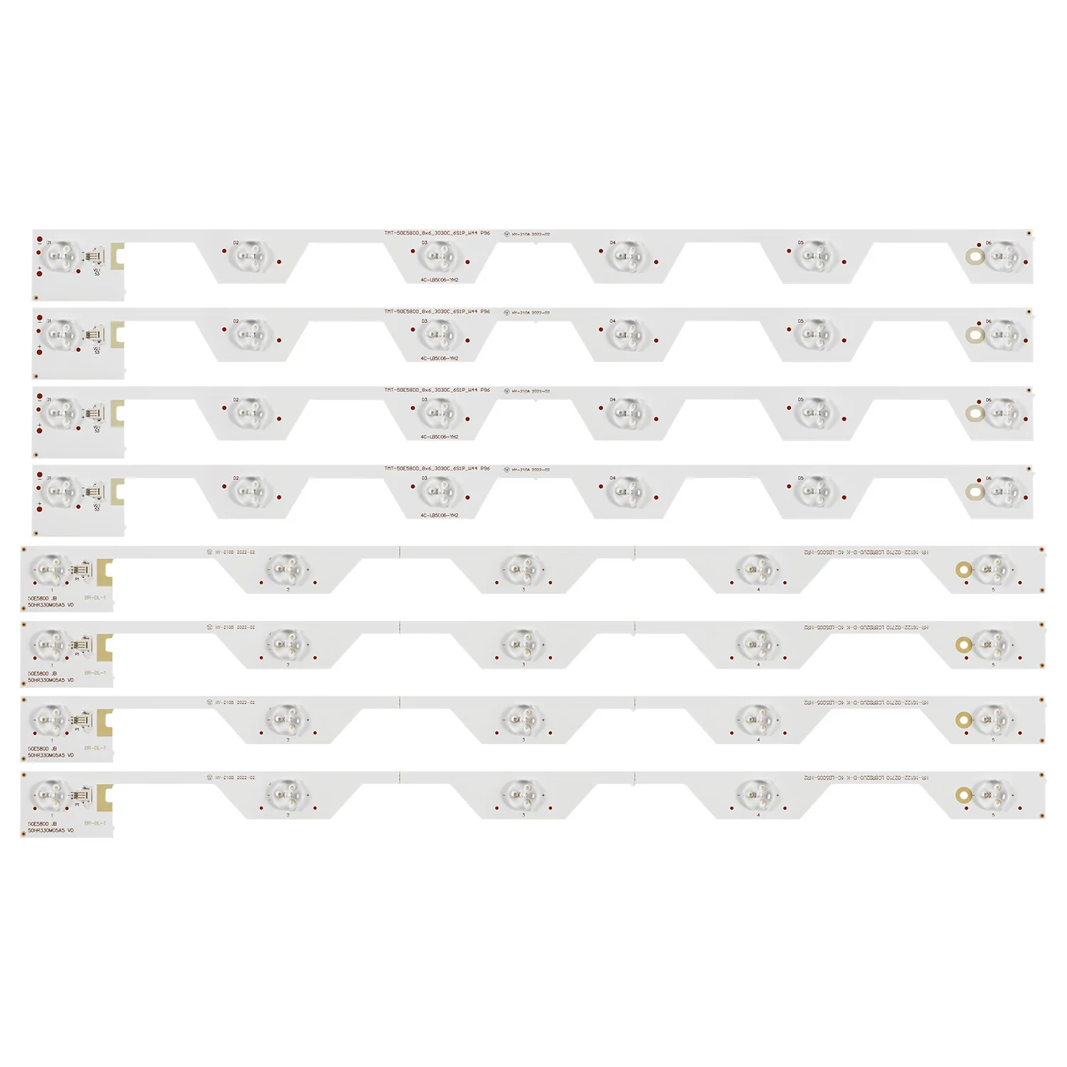 LED Backlight strip Voor 50UB6406 50U6600C 50U66EBC LVU500NDEL MD9W03 V3 50E5800 JB 50HR330M05A5 V0 4C-LB5005 LB5006-HR2