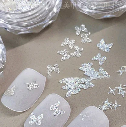 Nail Art Super Glitter Sequins Holographic Lights Fantasy Nail Art Sequins For Girls DIY Glamour Nail Art Tools Manicure Decor