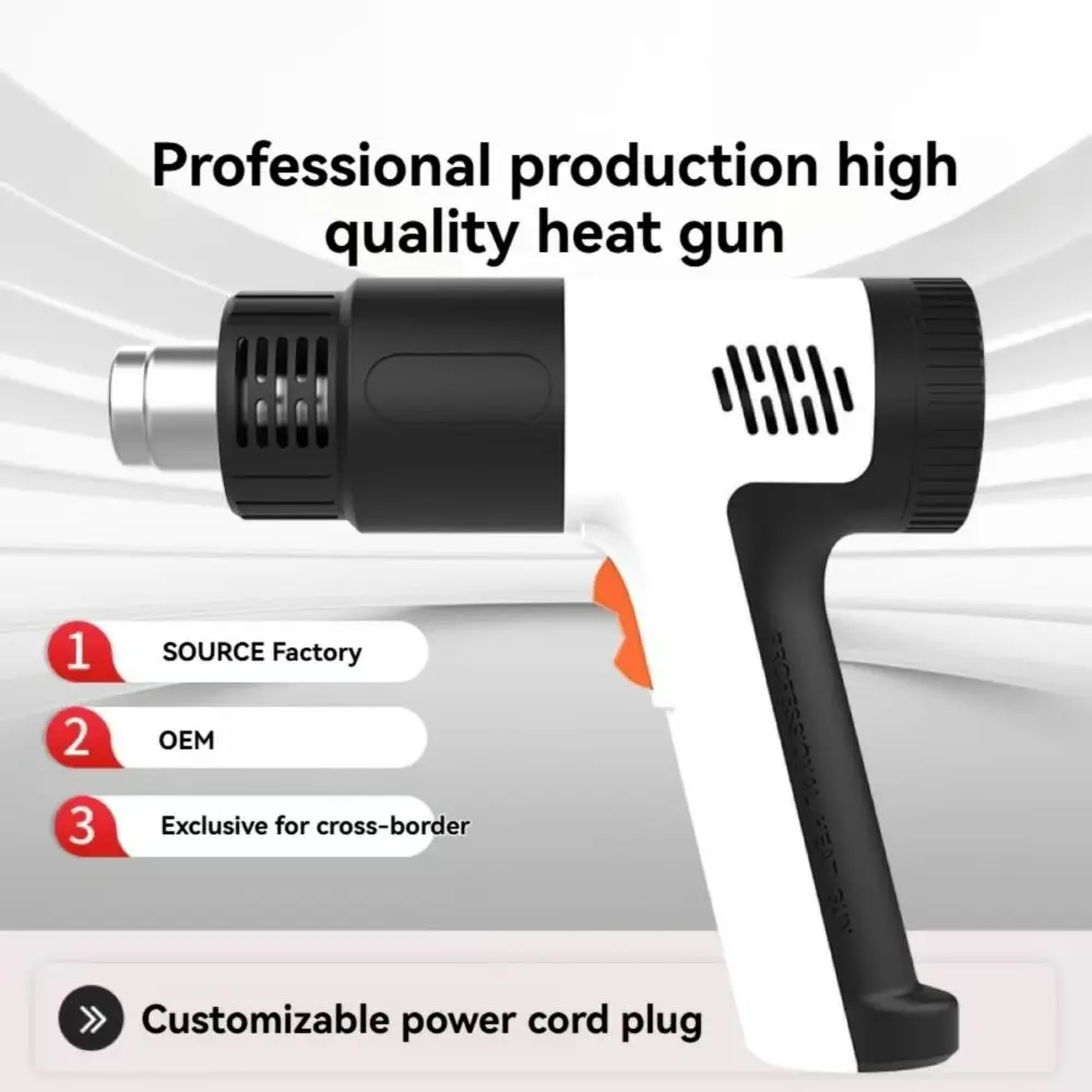 Digital Display Stepless Temperature Control Film Drying Gun 2000W High Power Drying Welding Gun Adjustable Temperature Heat Gun