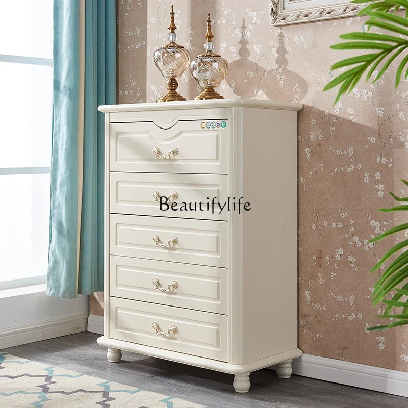 

yj19 American solid wood drawers, bedroom storage cabinets, lockers, European paint, large capacity